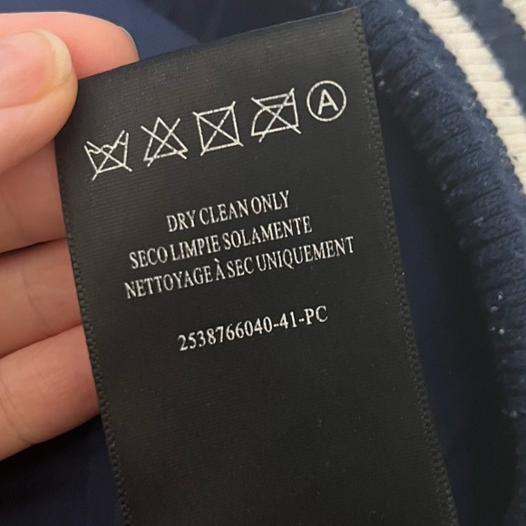 Rocawear ROC Rebel League Embroidered Contrast Varsity Jacket Navy White Size XL - Picture 16 of 16